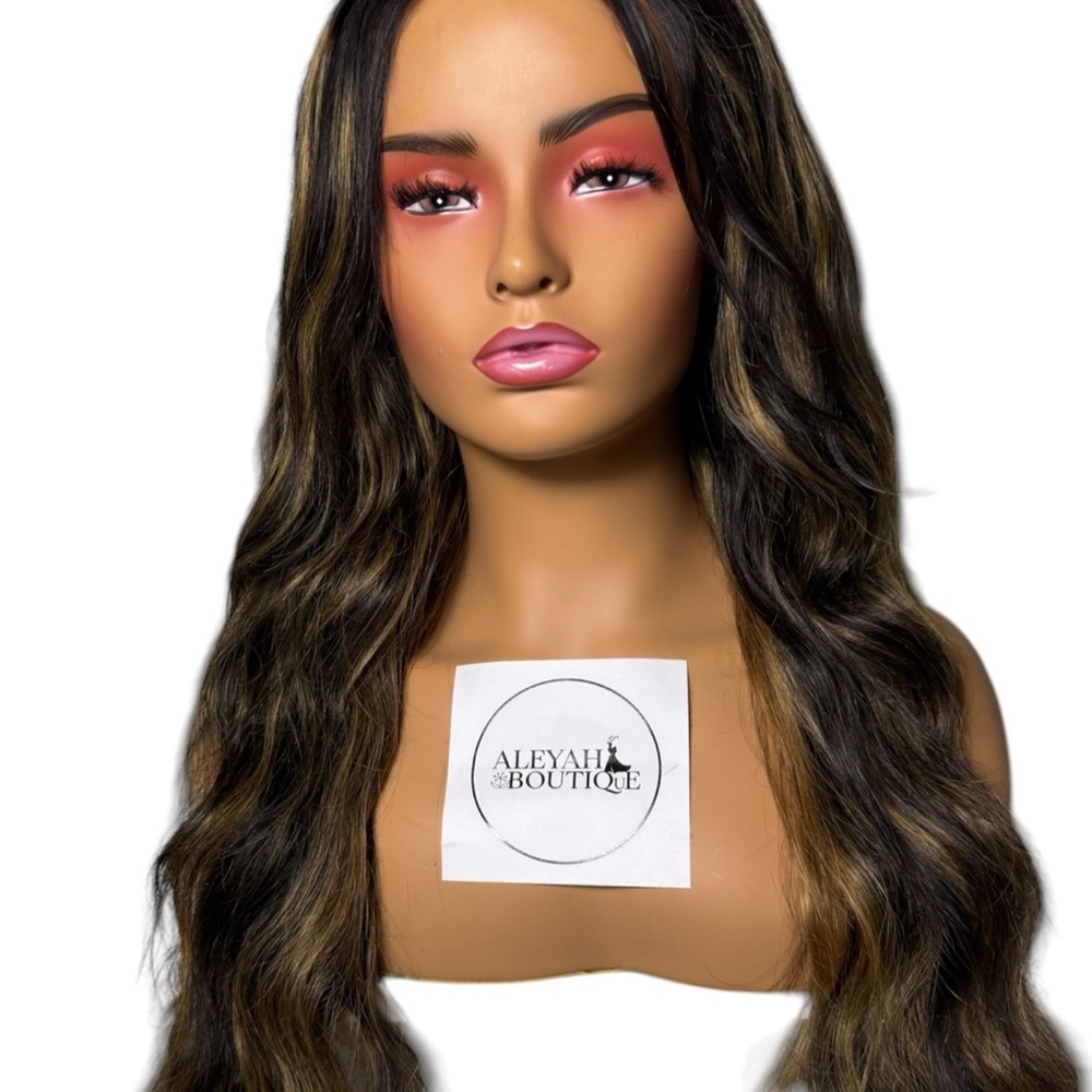 Brown and Black Women's Wig
